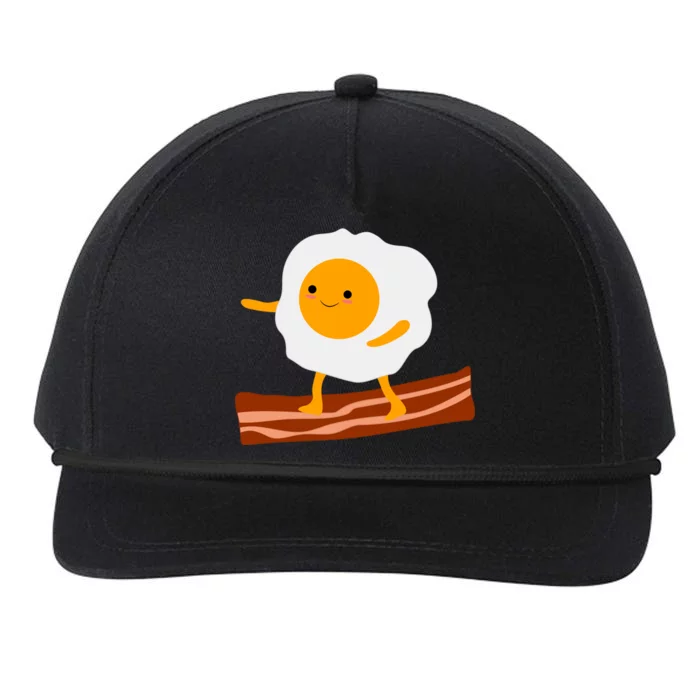 Egg Surfing On Bacon Snapback Five-Panel Rope Hat