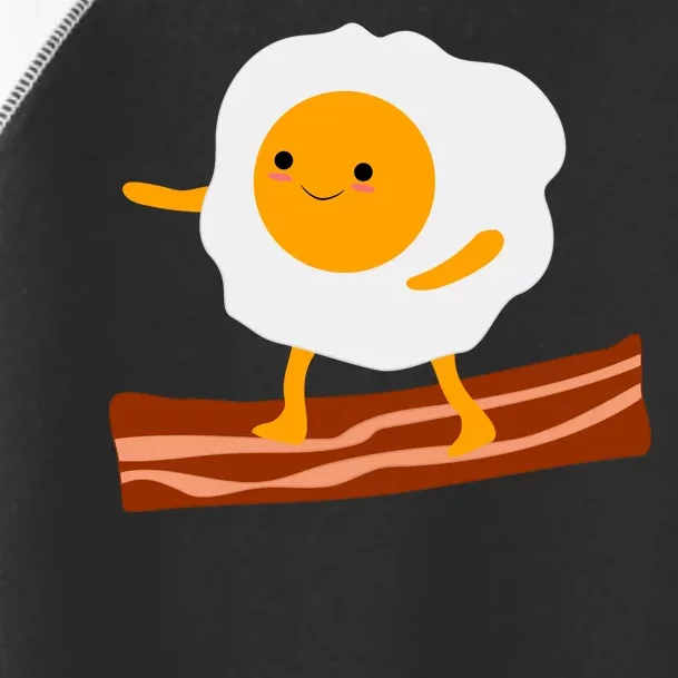 Egg Surfing On Bacon Toddler Fine Jersey T-Shirt