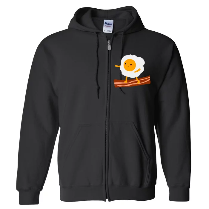 Egg Surfing On Bacon Full Zip Hoodie