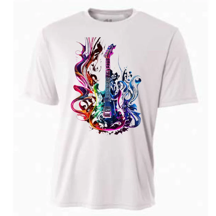 Electric Guitar Guitarists Cooling Performance Crew T-Shirt