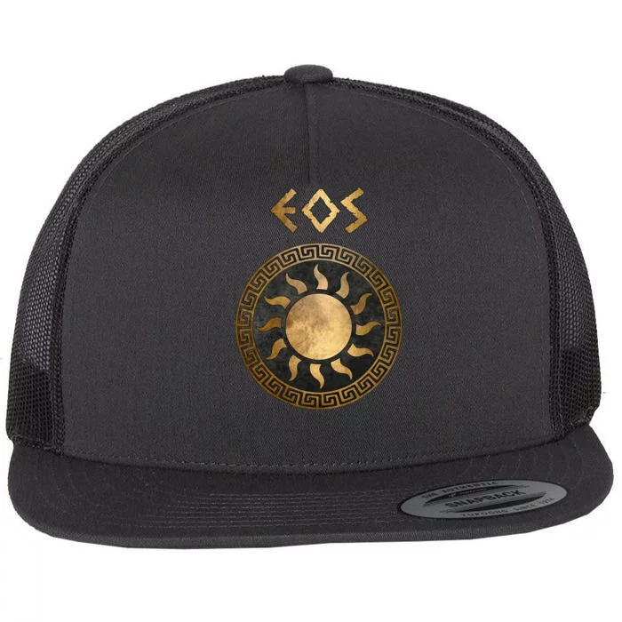 Eos Greek Goddess Of The Dawn Symbol Flat Bill Trucker Hat