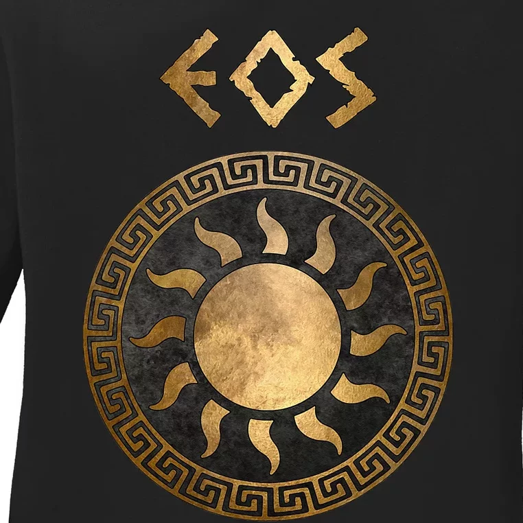 Eos Greek Goddess Of The Dawn Symbol Ladies Long Sleeve Shirt