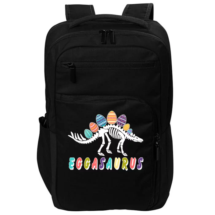 Eggasaurus Dino Stegosaurus Easter Egg Dinosaur Impact Tech Backpack