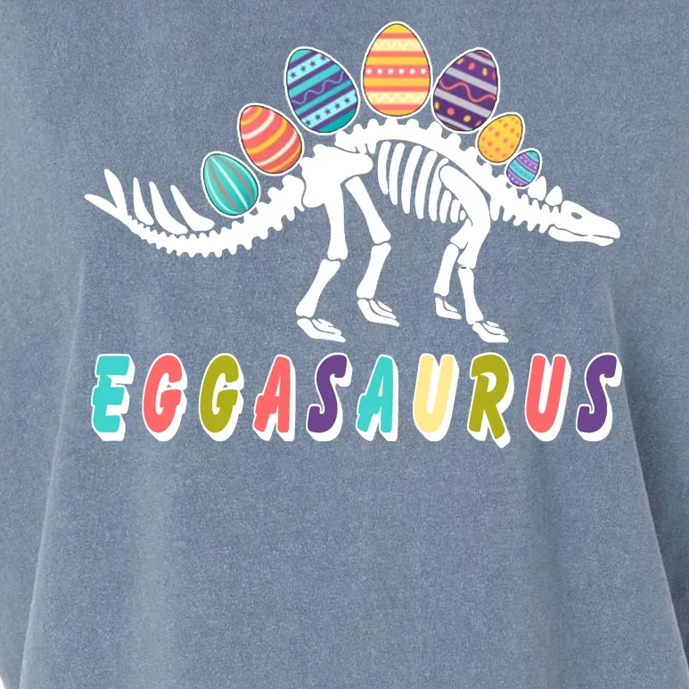 Eggasaurus Dino Stegosaurus Easter Egg Dinosaur Garment-Dyed Women's Muscle Tee