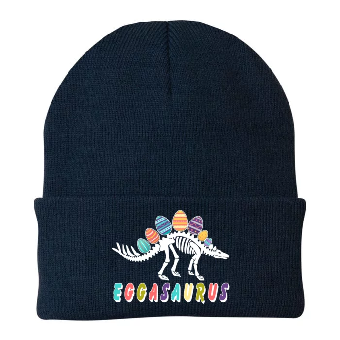 Eggasaurus Dino Stegosaurus Easter Egg Dinosaur Knit Cap Winter Beanie