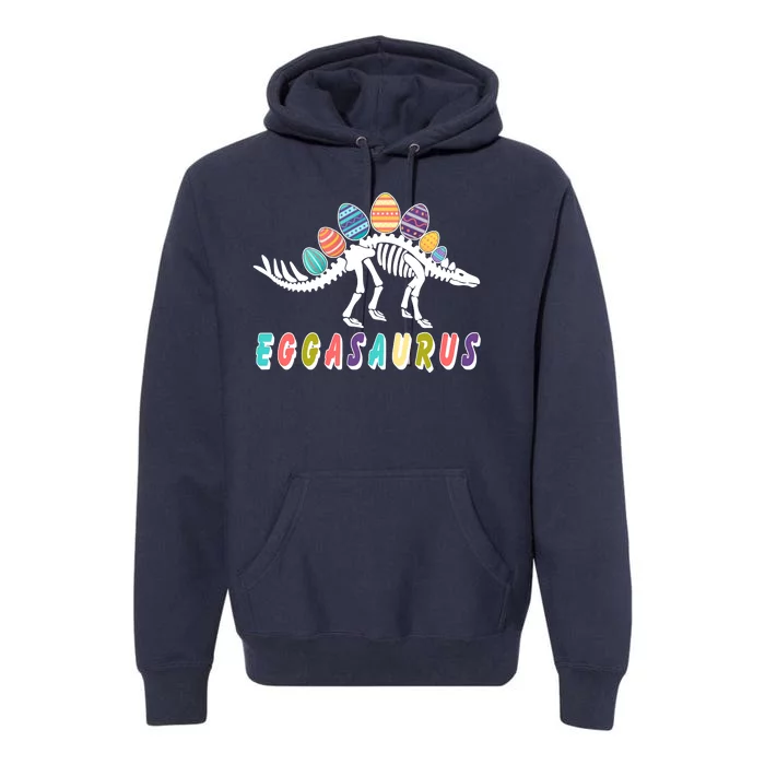 Eggasaurus Dino Stegosaurus Easter Egg Dinosaur Premium Hoodie