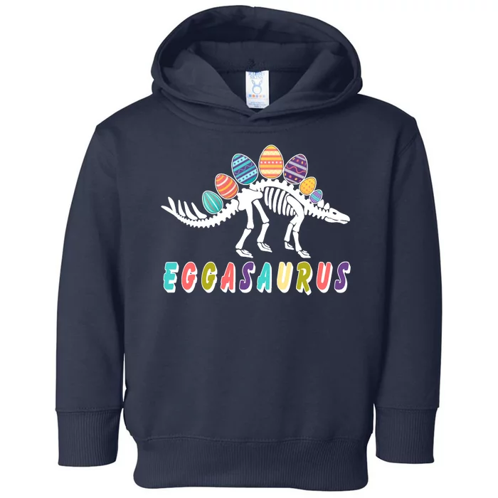 Eggasaurus Dino Stegosaurus Easter Egg Dinosaur Toddler Hoodie