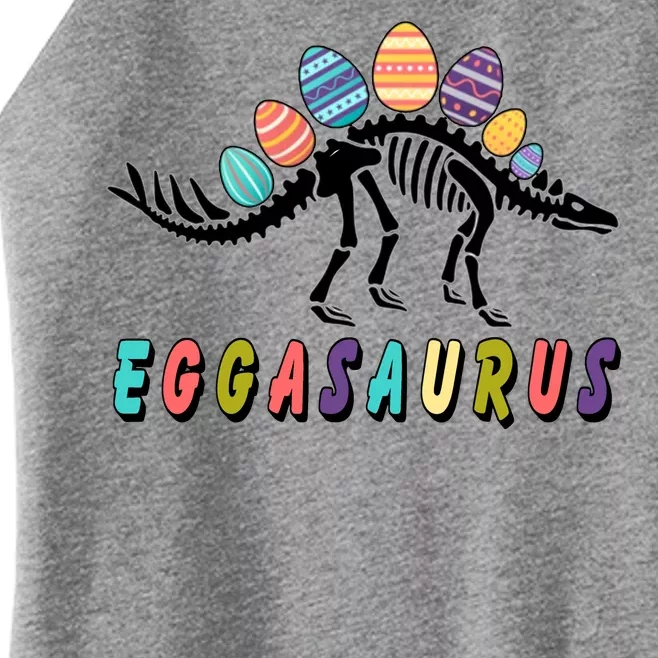 Eggasaurus Dino Stegosaurus Easter Egg Dinosaur Women’s Perfect Tri Rocker Tank