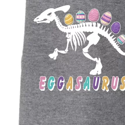 Eggasaurus Plateosaurus Funny Cute Easter Doggie 3-End Fleece Hoodie