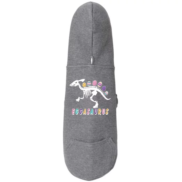 Eggasaurus Plateosaurus Funny Cute Easter Doggie 3-End Fleece Hoodie