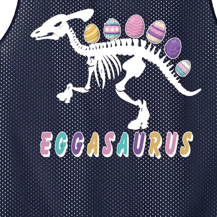 Eggasaurus Plateosaurus Funny Cute Easter Mesh Reversible Basketball Jersey Tank