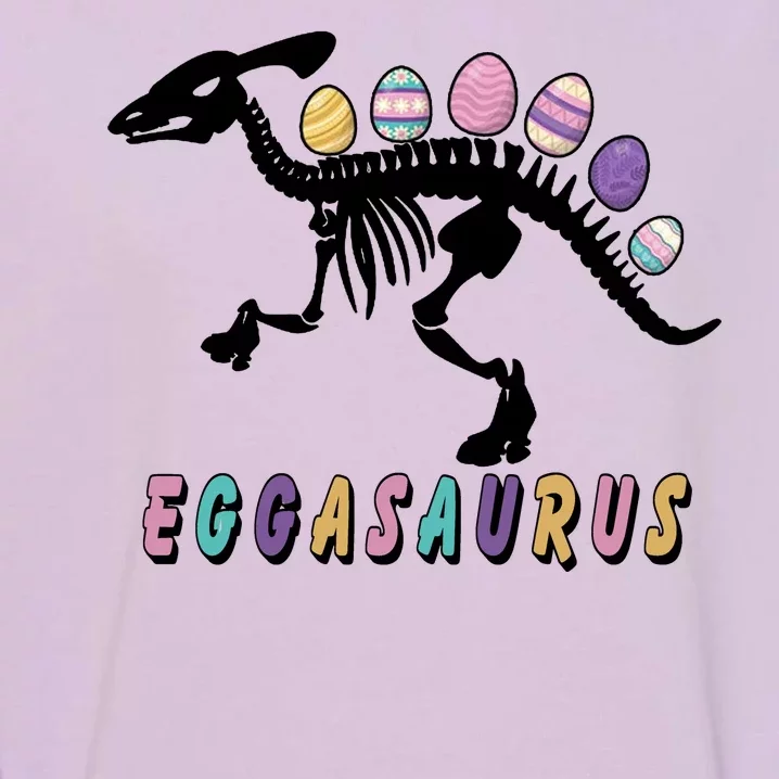 Eggasaurus Plateosaurus Funny Cute Easter Garment-Dyed Sweatshirt