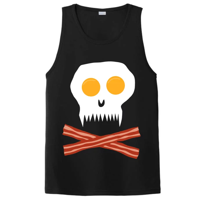 Eggs And Bacon Skull Performance Tank