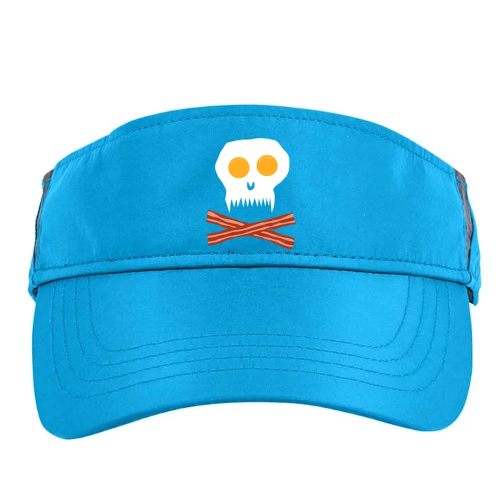 Eggs And Bacon Skull Adult Drive Performance Visor