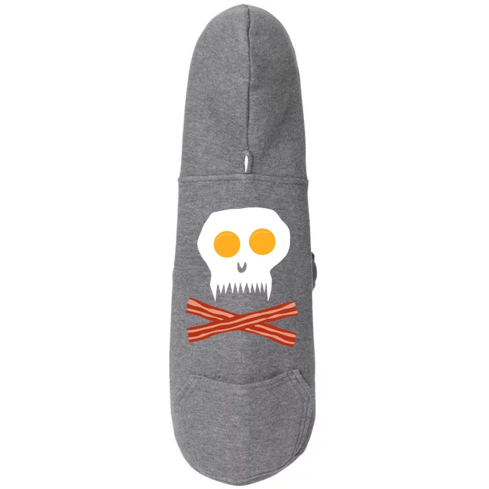 Eggs And Bacon Skull Doggie 3-End Fleece Hoodie