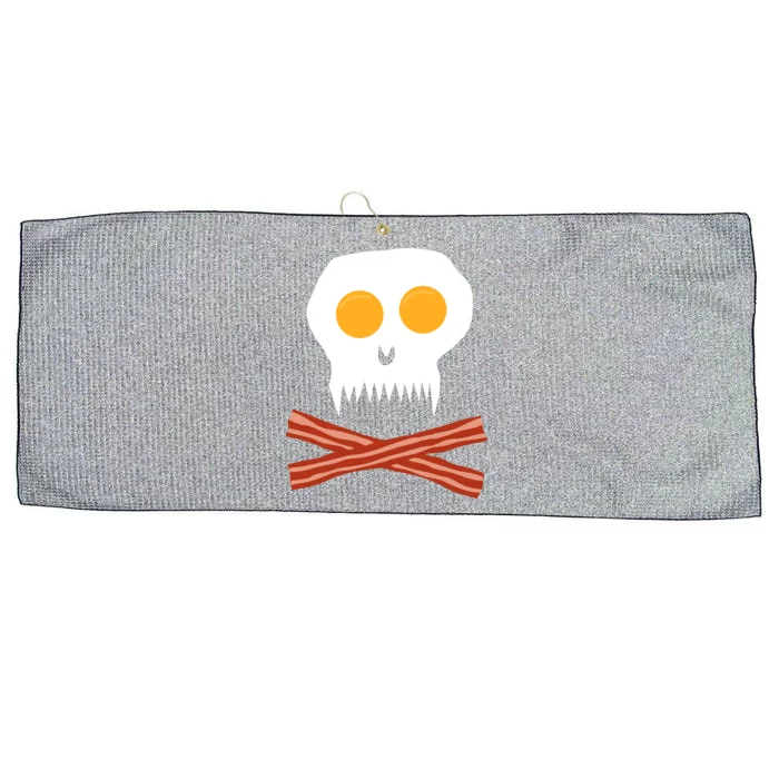 Eggs And Bacon Skull Large Microfiber Waffle Golf Towel