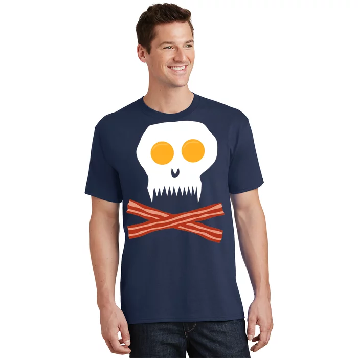 Eggs And Bacon Skull T-Shirt