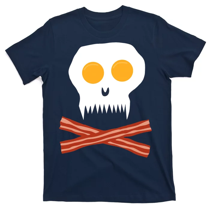 Eggs And Bacon Skull T-Shirt