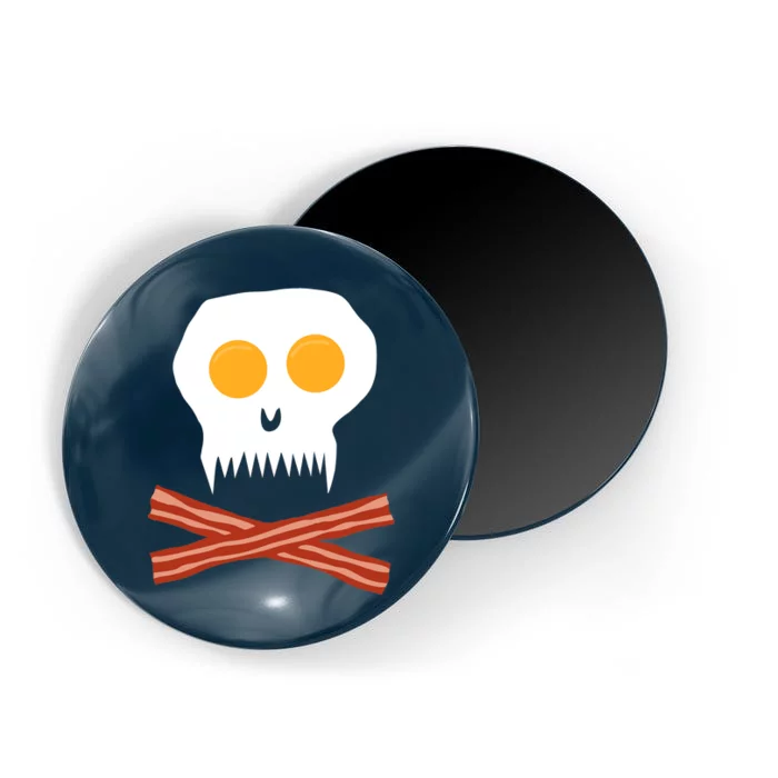 Eggs And Bacon Skull Magnet