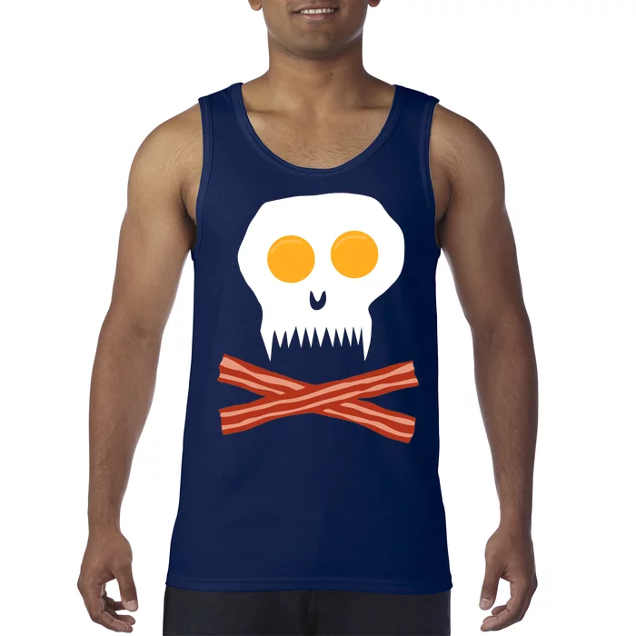 Eggs And Bacon Skull Tank Top