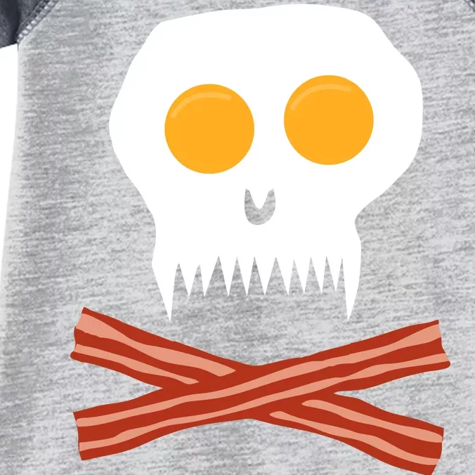 Eggs And Bacon Skull Infant Baby Jersey Bodysuit