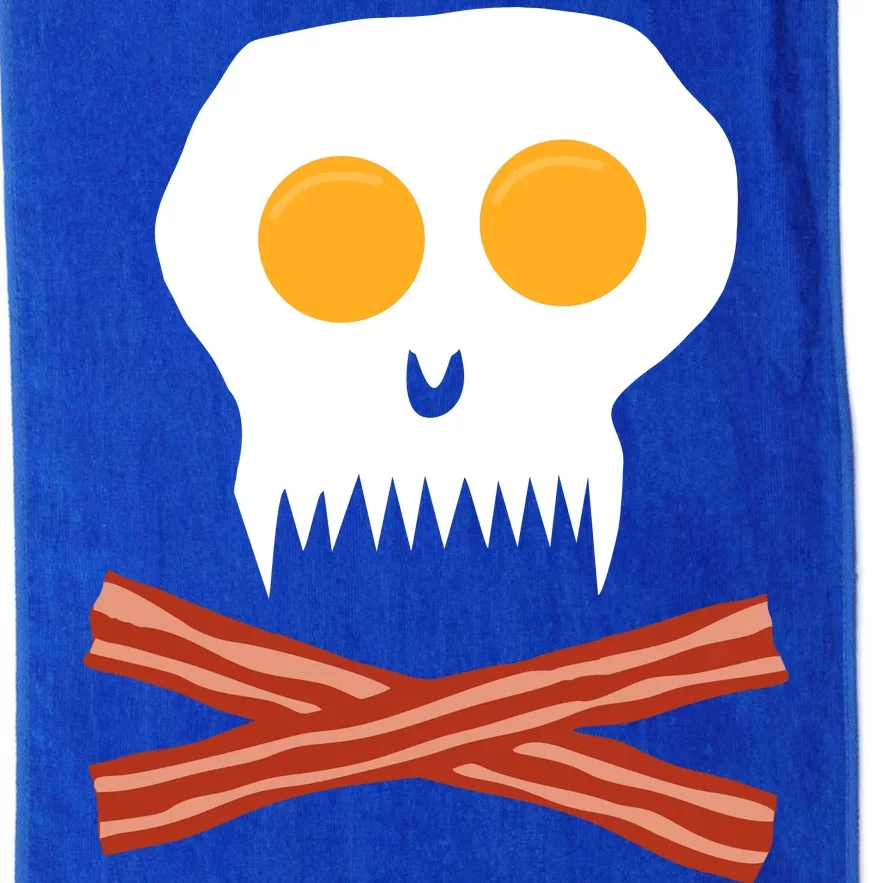 Eggs And Bacon Skull Platinum Collection Golf Towel