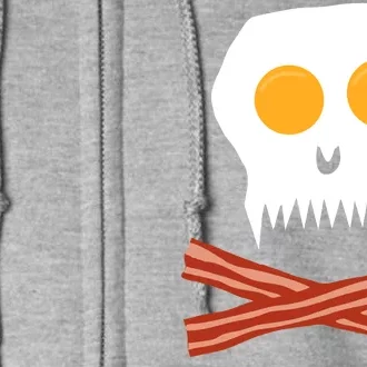 Eggs And Bacon Skull Full Zip Hoodie