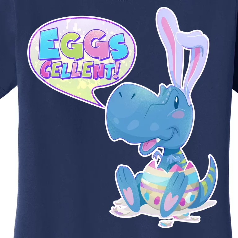 EGGS-Cellent! Cute Easter T-Rex Women's T-Shirt