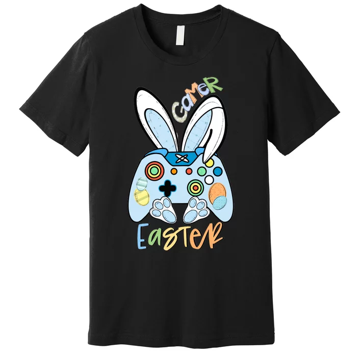 Easter Gamer Happy Easter Gamer Easter Gaming Easter Controller Premium T-Shirt