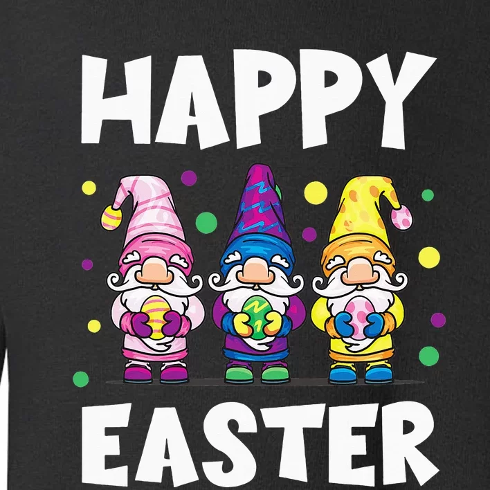 Easter Gnomes Happy Easter Egg Hunt Cute Toddler Sweatshirt