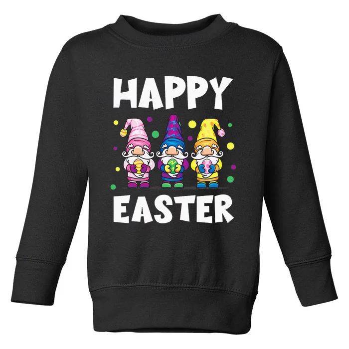 Easter Gnomes Happy Easter Egg Hunt Cute Toddler Sweatshirt