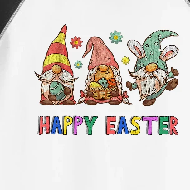 Easter Gnomes Happy Easter Eggs Toddler Fine Jersey T-Shirt