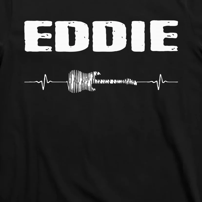 Eddie Guitar Heartbeat Music Guitarist T-Shirt