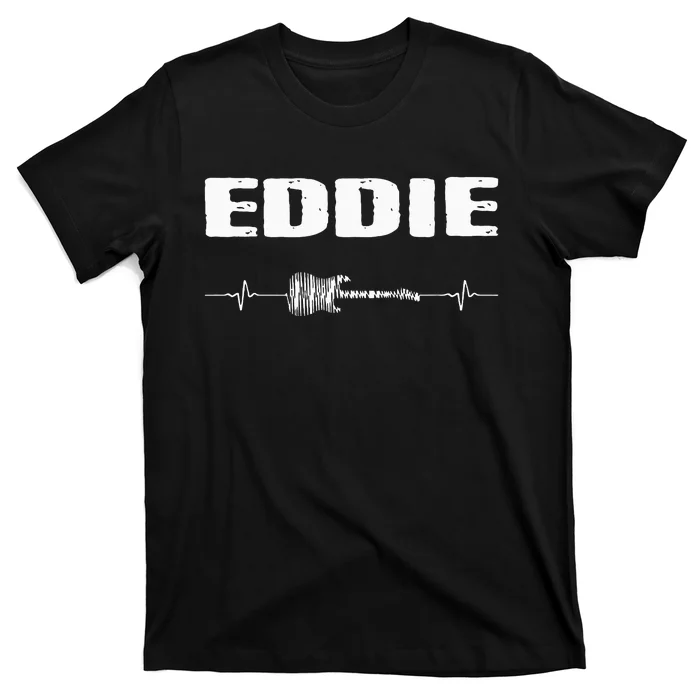 Eddie Guitar Heartbeat Music Guitarist T-Shirt