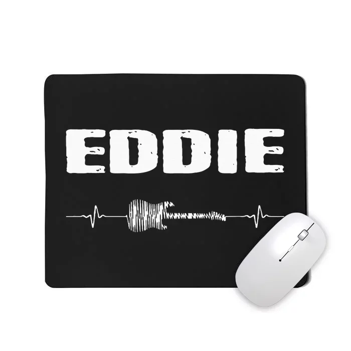 Eddie Guitar Heartbeat Music Guitarist Mousepad