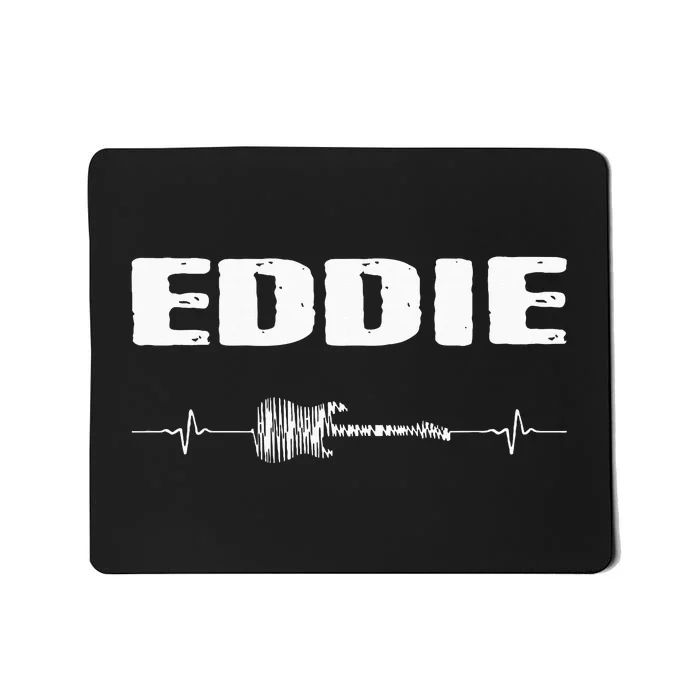 Eddie Guitar Heartbeat Music Guitarist Mousepad