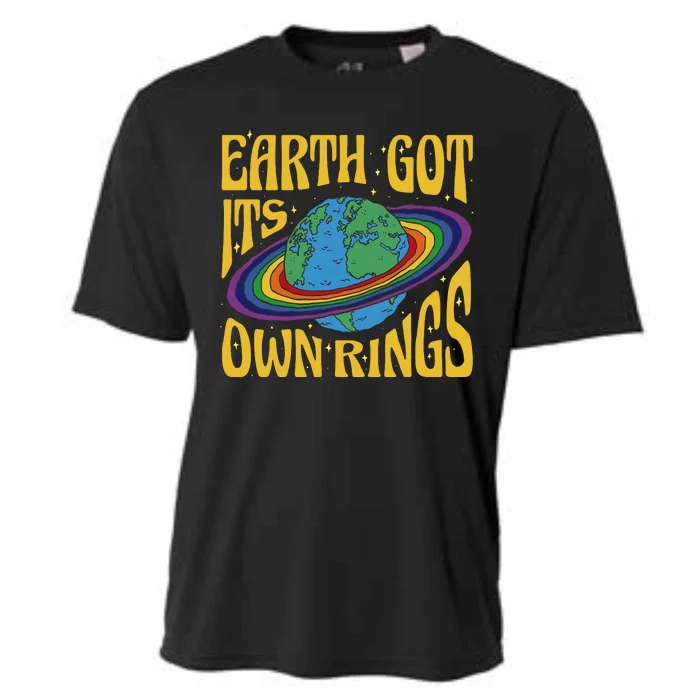 Earth Got It's Own Rings Pride Month Planet Cooling Performance Crew T-Shirt