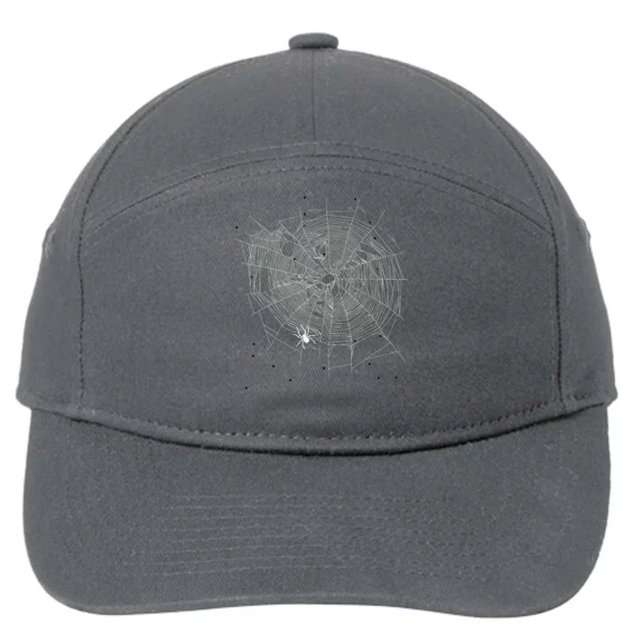 Entomologist Gift Idea Cobweb Spider 7-Panel Snapback Hat