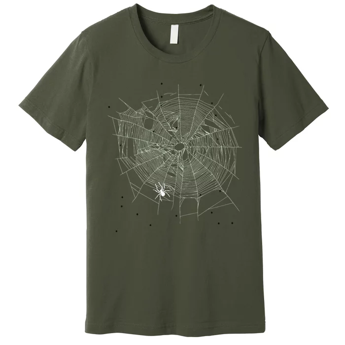 Entomologist Gift Idea Cobweb Spider Premium T-Shirt