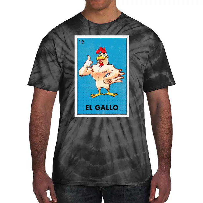 El Gallo Lottery Tradicional Vintage Rooster Tie-Dye T-Shirt