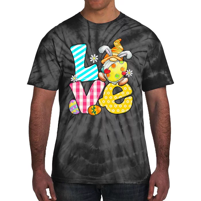 Easter Gift Love Gnome Bunny Pastel Spring Hunt Eggs Rabbit Tie-Dye T-Shirt