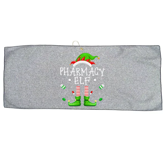 Elf Group Matching Pharmacist Pharmacy Elf Christmas Large Microfiber Waffle Golf Towel