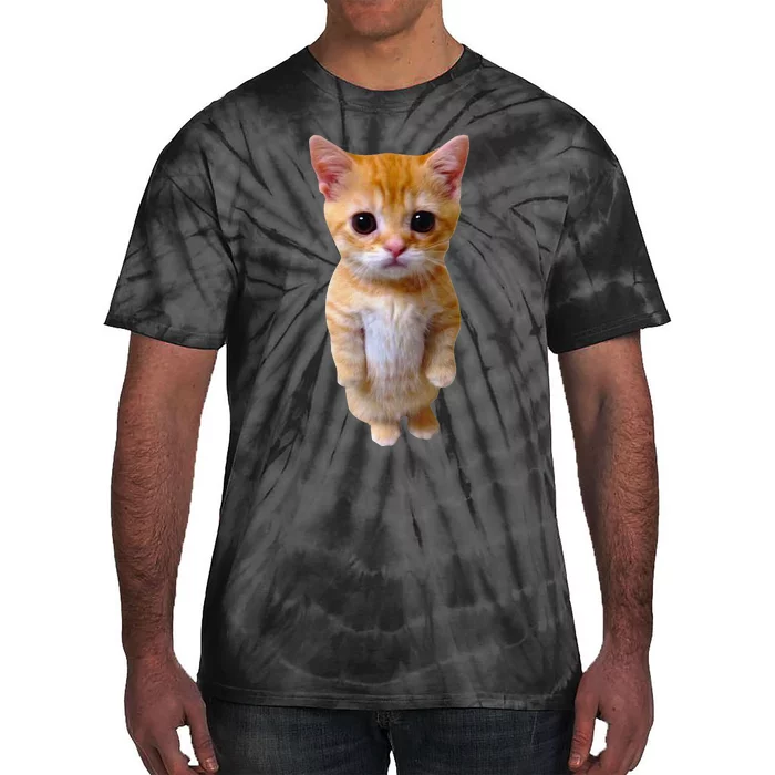 El Gato Meme Sad Crying Cat Munchkin Kitty Meme Trendy Tie-Dye T-Shirt