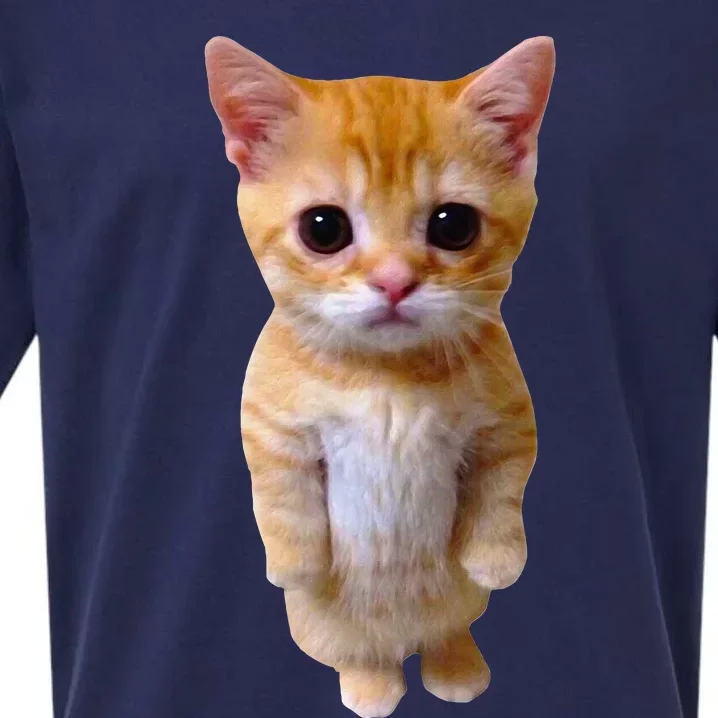 El Gato Meme Sad Crying Cat Munchkin Kitty Meme Trendy Sueded Cloud Jersey T-Shirt