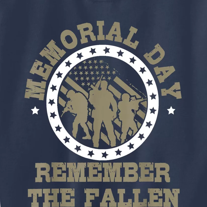 Eternal Gratitude Memorial Day TributeRemember The Fallen Kids Sweatshirt