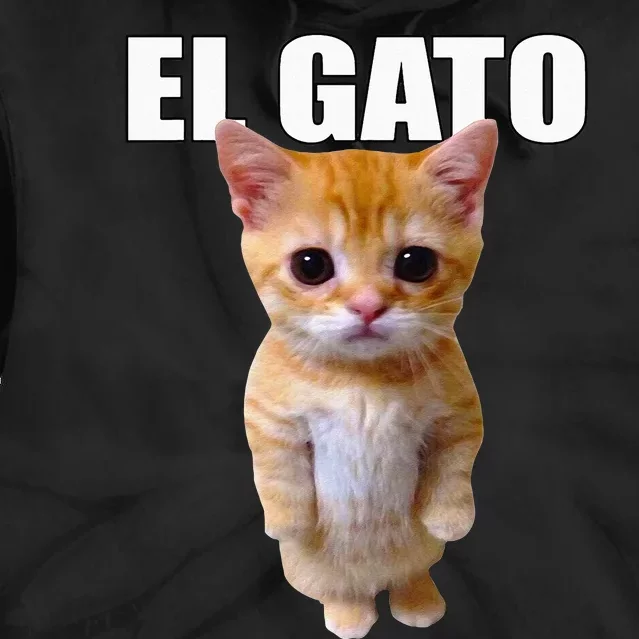 El Gato Meme Sad Crying Cat Munchkin Kitty Meme Trendy Tie Dye Hoodie