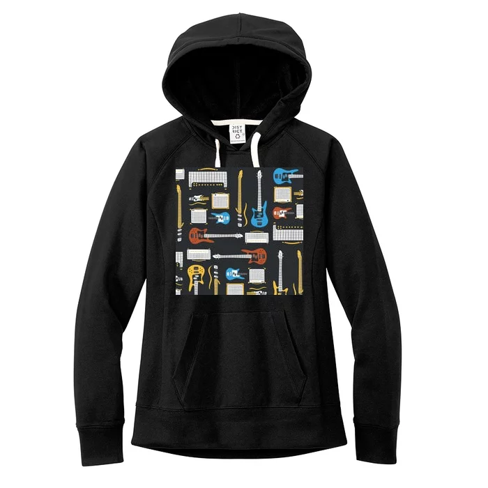 Electric Guitar Musical Women's Fleece Hoodie