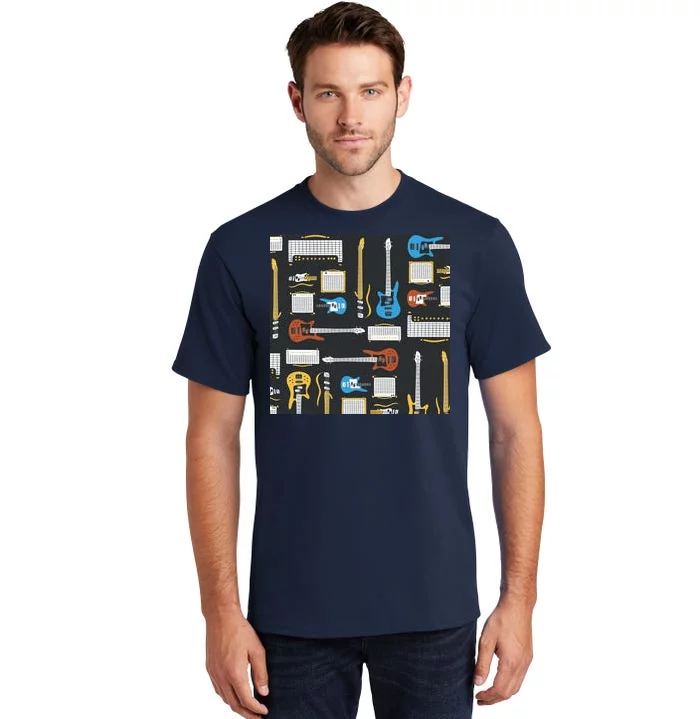 Electric Guitar Musical Tall T-Shirt