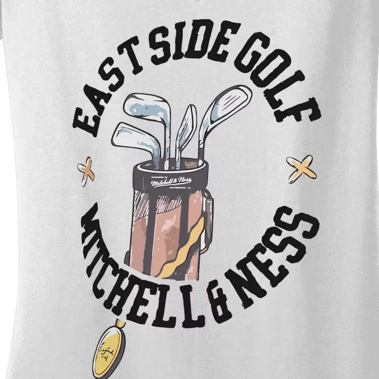 Eastside Golf Mitchell & Ness X Eastside Golf Women's V-Neck T-Shirt