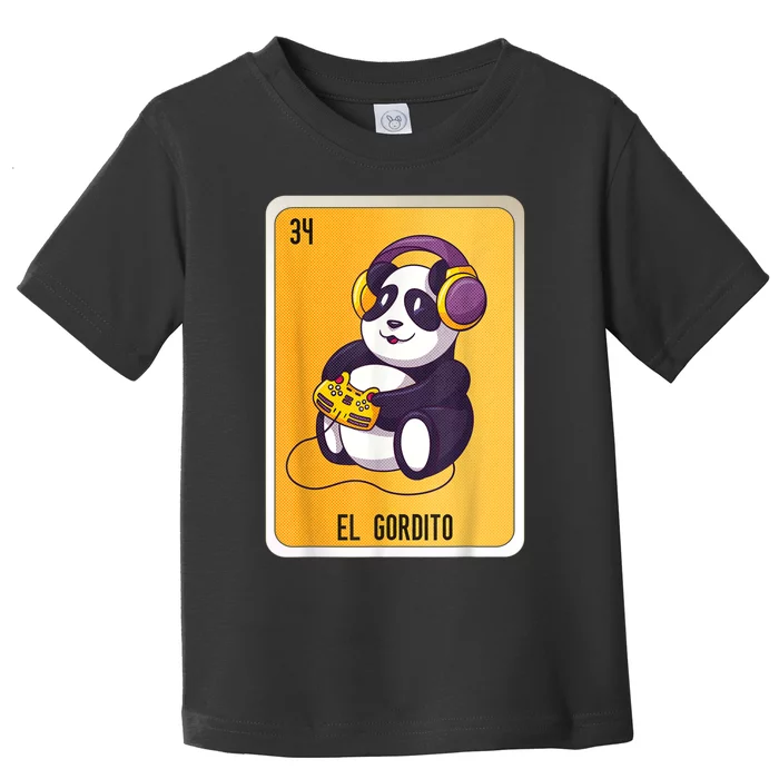 El Gordito Mexican Lottery Bingo Cards Toddler T-Shirt